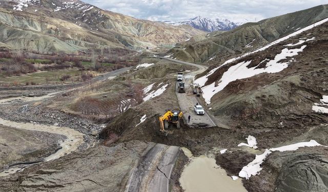 Bingöl’de heyelan: Yelesen grup yolu ulaşıma kapandı