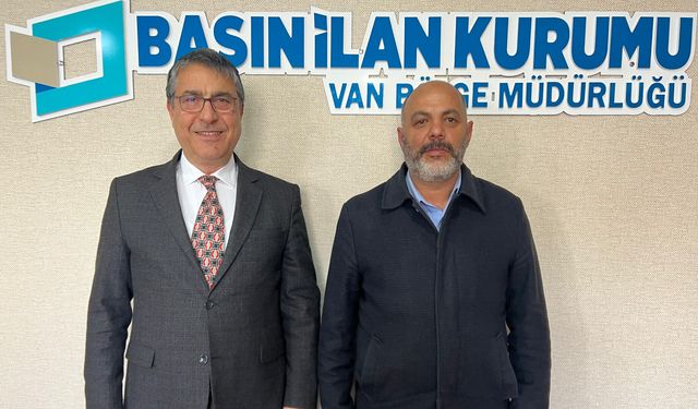Bitlis Haber Yazı İşleri Müdürü Tontaş'tan BİK Van Bölge Müdürü Karadağ'a ziyaret