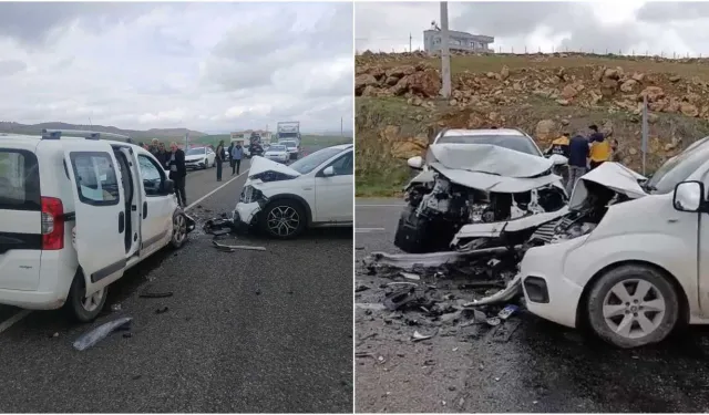 İki aracın çarpıştığı kazada 6 kişi yaralandı