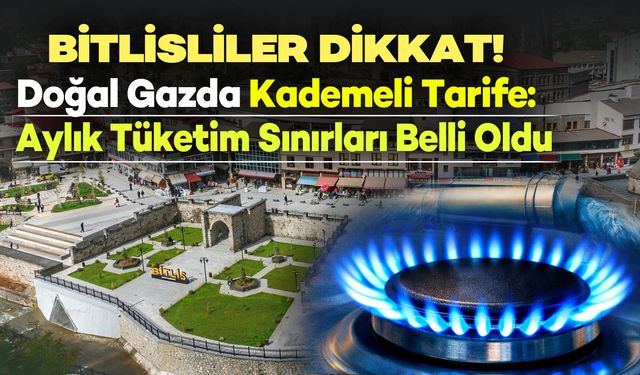 Bitlisliler dikkat! Doğal gazda sınırı aşan daha fazla ödeyecek
