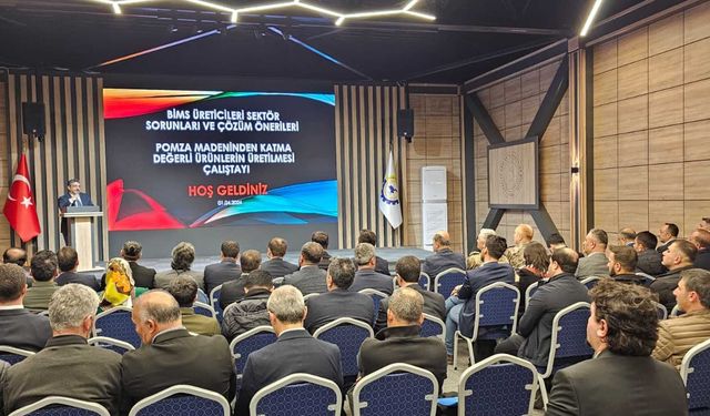 Bitlis’te bims ve pomza çalıştayı: Sektörün yol haritası masaya yatırıldı