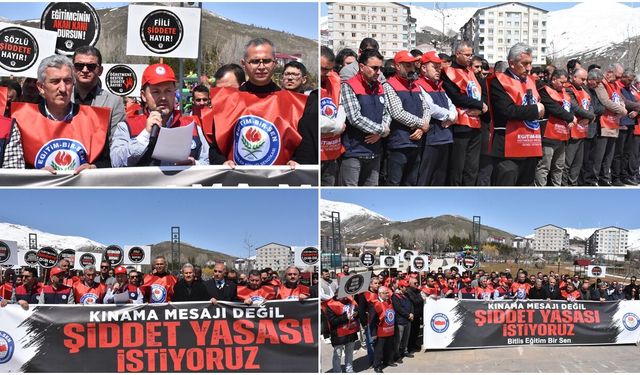 Okul Saldırılarına Bitlis'ten Tepki