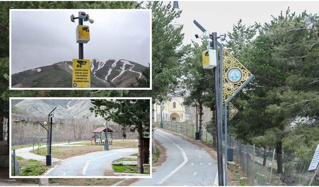 Bitlis'te kamera sistemiyle parklar artık daha güvenli