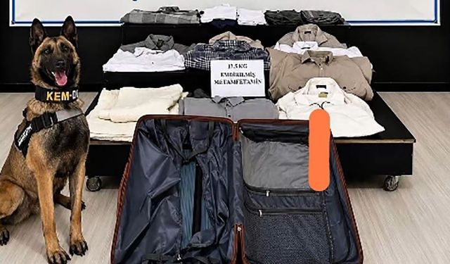 Kıyafetlere Emdirilmiş 12,5 Kilo Metamfetamin Ele Geçirildi