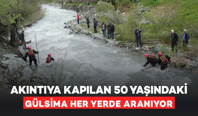 Akıntıya Kapılan 50 Yaşındaki Kadın Her Yerde Aranıyor