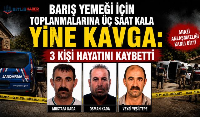 Barış Yemeği İçin Toplanmalarına Üç Saat Kala Yine Kavga: 3 Kişi Hayatını Kaybetti