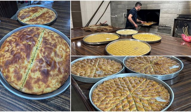 Bitlis'te bayramın vazgeçilmezi tatlı hazırlıkları yoğunlaştı
