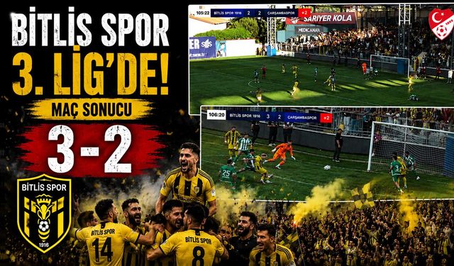 Bitlis Spor 3. Lig'de!