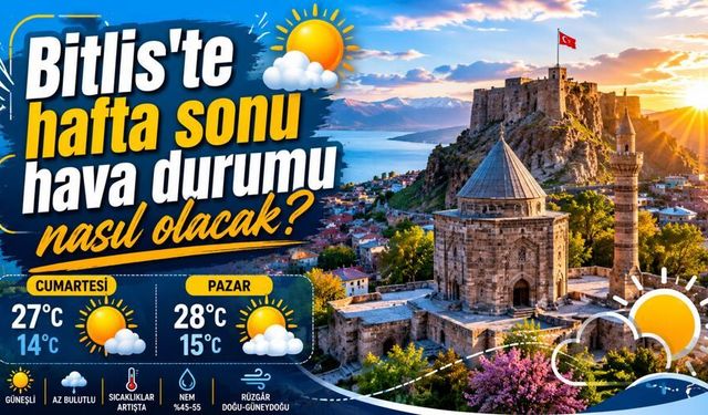 Bitlis'te hafta sonu hava durumu nasıl olacak?