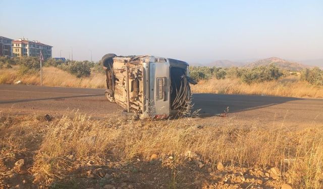 Gaziantep'te araç takla attı: 2'si ağır 6 yaralı