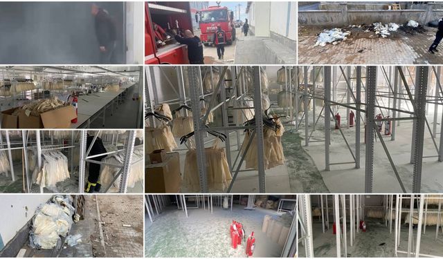 Bitlis’te Organize Sanayi Bölgesi’nde Fabrikada Yangın