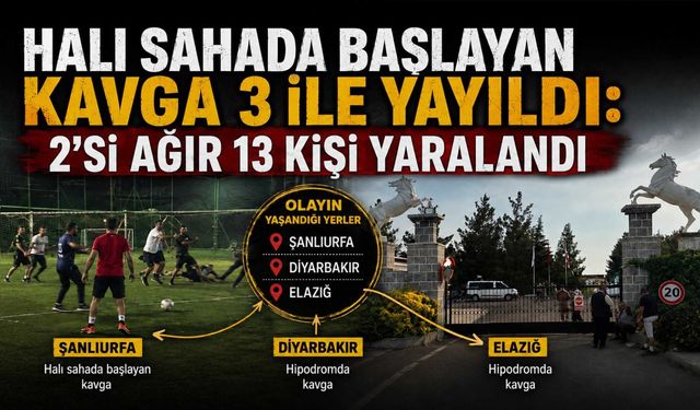 Halı Sahadaki Kavga Diyarbakır'a Kadar Taştı: 13 Kişi Yaralandı