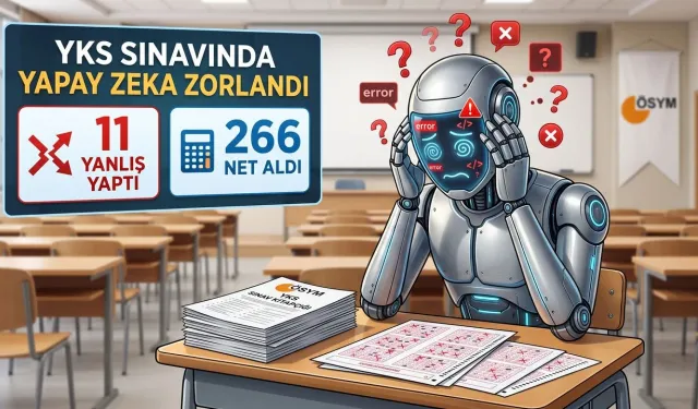 İlginç sonuç! Yapay zekâ YKS’de zorlandı: 11 yanlış yaptı, 266,25 nette kaldı