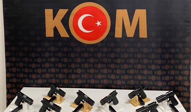 Ruhsatsız silah operasyonu: 13 tabanca ele geçirildi