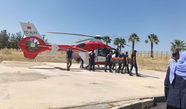 Kazada Ağır Yaralanan Hasta Ambulans Helikopterle Sevk Edildi