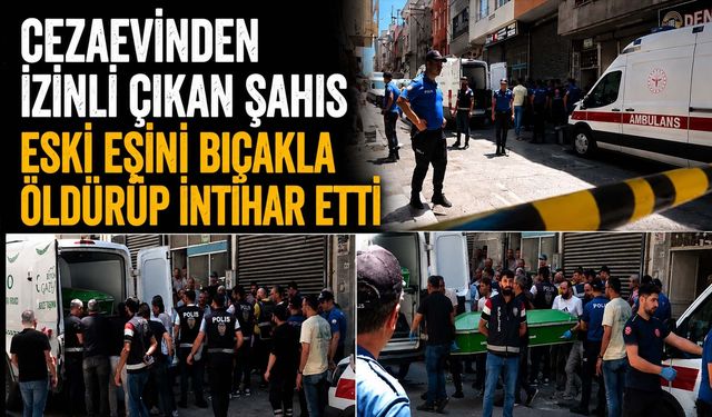 Cezaevinden İzinli Çıkan Şahıs Eski Eşini Bıçakla Öldürüp İntihar Etti