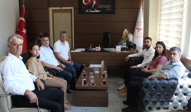 Bitlisli Gazetecilerden Tatvan Devlet Hastanesi Yönetimine Ziyaret