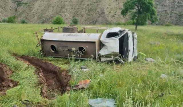 Kontrolden Çıkan Su Tankeri Uçuruma Uçtu: 1 Ölü, 1 Yaralı