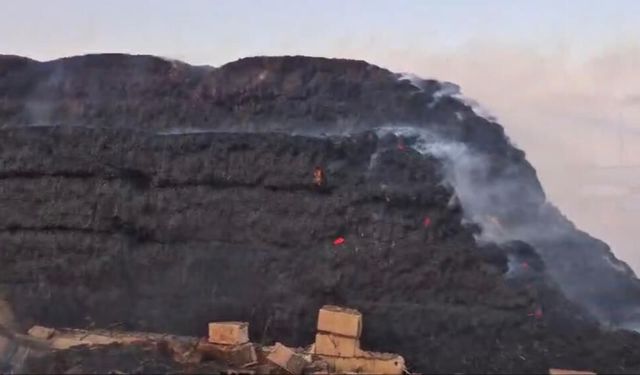 Binlerce dönüm arazi yandı; Alevler saman balyalarına sıçradı
