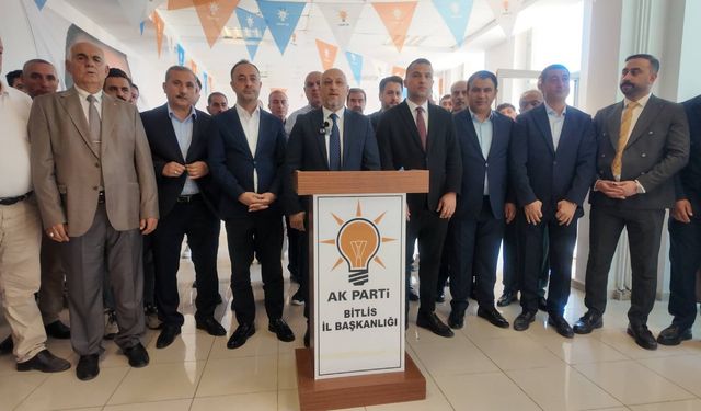 Bitlis’te AK Parti’nin 25’inci Yılı Dolayısıyla Basın Açıklaması