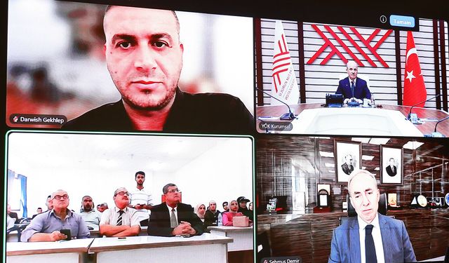 YÖK Başkanı Özvar, Gazze İslam Üniversitesinde akademik yıl açılış dersini verdi