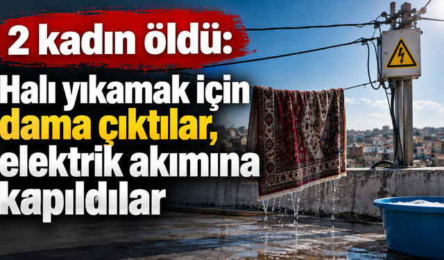 2 kadın öldü: Halı yıkarken elektrik akımına kapıldılar