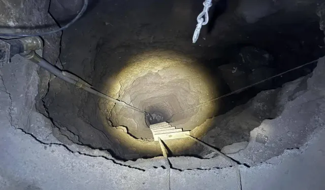 Define aramak için evin içinde 25 metrelik çukur kazdılar