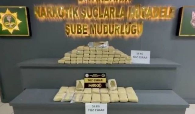 Diyarbakır'da 56 kilogram toz esrar ele geçirildi: 2 gözaltı