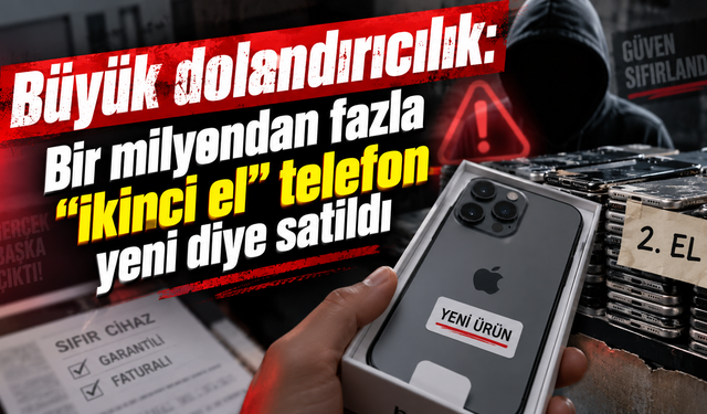 Bir milyondan fazla "ikinci el" telefon yeni diye satıldı