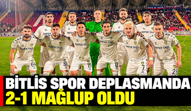 Bitlis spor deplasmanda 2-1 mağlup oldu