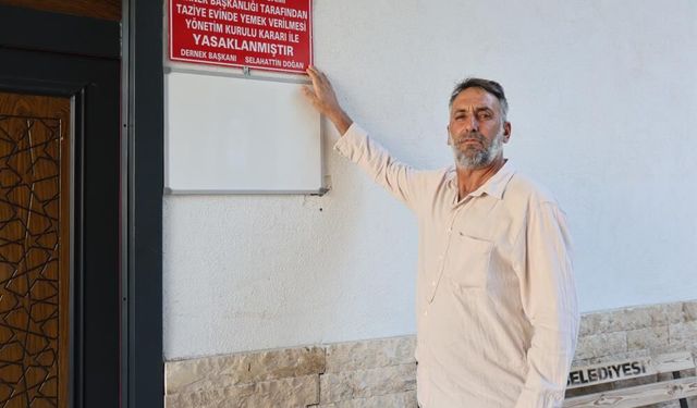Elazığ'da bir camide yeni dönem: Taziyede yemek verilmeyecek
