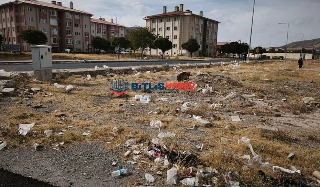 Vatandaşlar umursamayınca Bitlis’te bazı mahalleler çöp tarlasına dönüştü