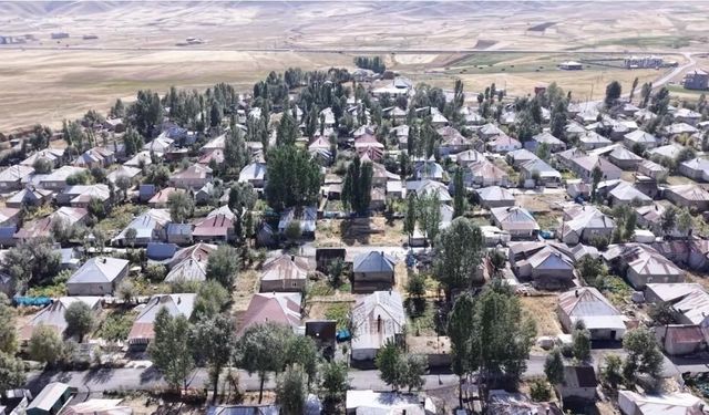 Yüksekova'daki Doğanlı köyü simetrik yerleşimiyle dikkat çekiyor