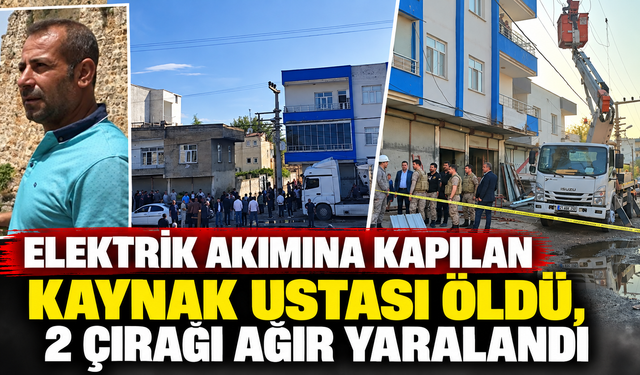Elektrik akımına kapılan kaynak ustası öldü, 2 çırağı ağır yaralandı
