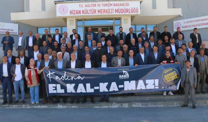 Hizan’da Muhtarlara Kadına Şiddet ve Zorla Evliliklerle Mücadele Semineri Düzenlendi