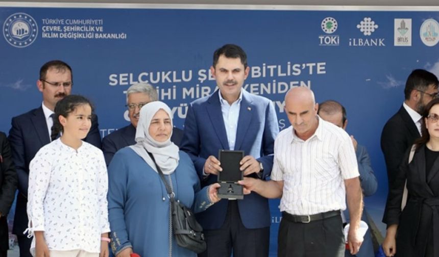 Bakan Murat Kurum, Bitlis'te ziyaret ve incelemelerde bulundu