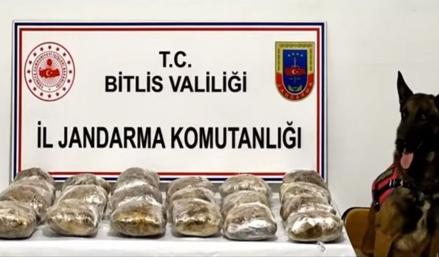 Bitlis’te 20 kilo uyuşturucu madde ele geçirdi