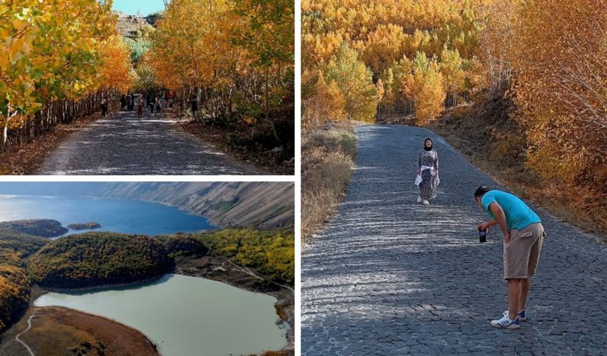 Nemrut Kalderası'nda Sonbaharın Göz Kamaştıran Renkleri Mest Ediyor