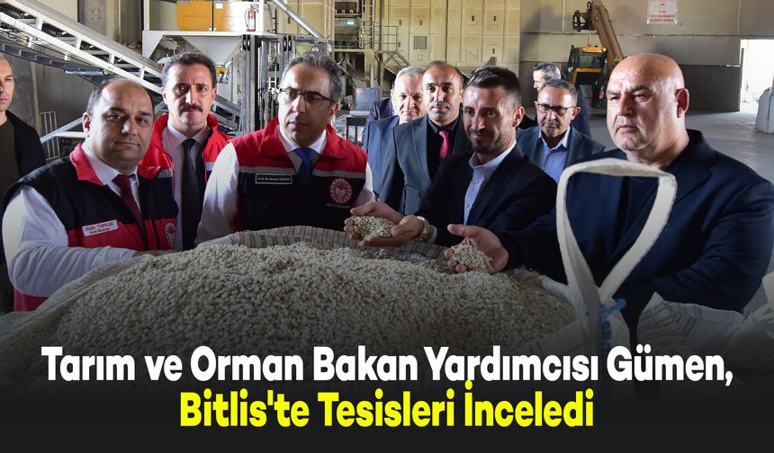 Tarım ve Orman Bakan Yardımcısı Gümen, Bitlis'te Tesisleri İnceledi