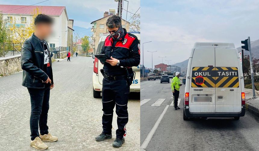 Bitlis Polisinden Okul Çevrelerinde Sıkı Denetim