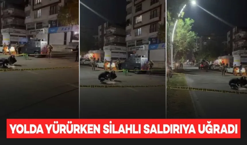 Yolda Yürürken Silahlı Saldırıya Uğrayan Bir Kişi Yaralandı