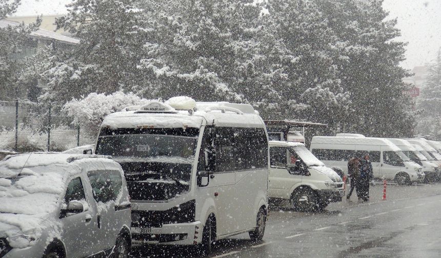 Ahlat’ta Nisan Karı İlçeyi Beyaza Bürüdü