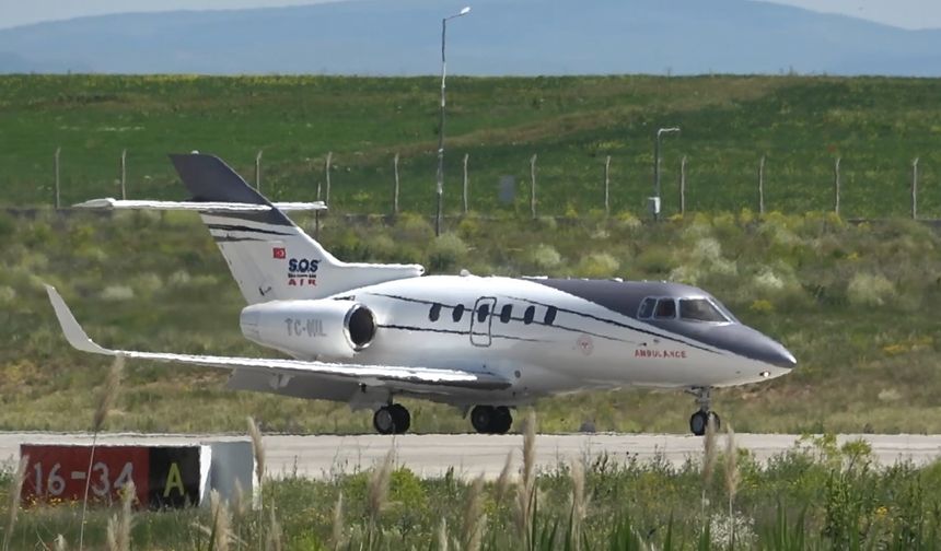 Kalp Yetmezliği Tanısı Konulan 10 Aylık Bebek Uçak Ambulansla Ankara’ya Sevk Edildi