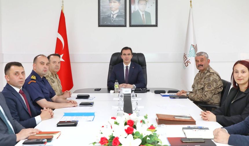 Bitlis’te İl Asayiş, Güvenlik ve İstihbarat Toplantısı yapıldı