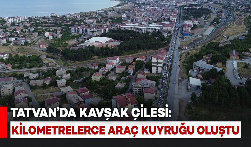 Bitlis'te Kilometrelerce Araç Kuyruğu Oluştu
