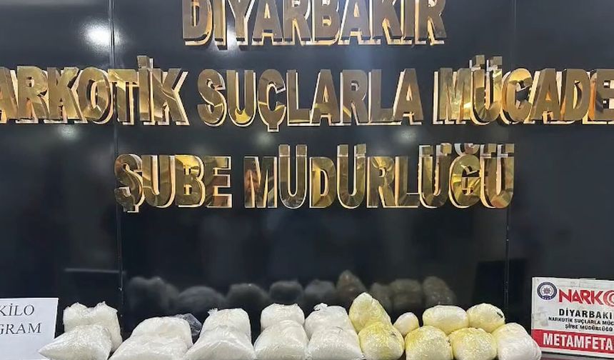 Diyarbakır'da 43 kilogram uyuşturucu ele geçirildi: 3 tutuklama