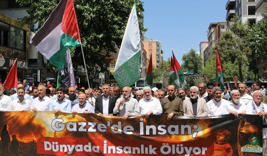 Diyarbakır'da bir araya gelen yüzlerce kişi, Leman dergisini protesto etti