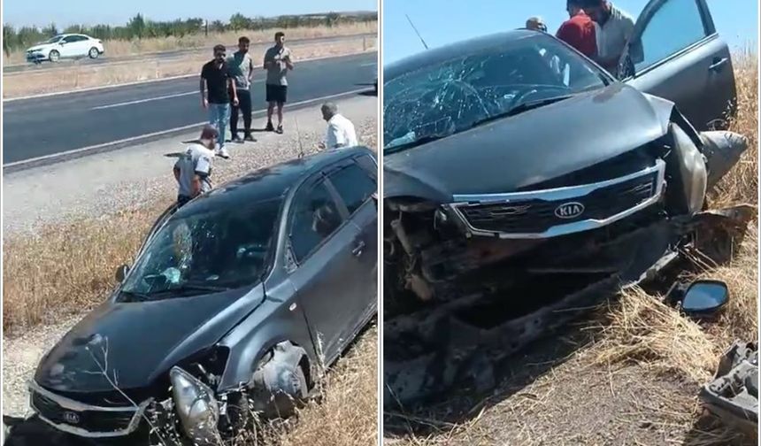 Şarampole Devrilen Otomobilde 2 Kişi Yaralandı