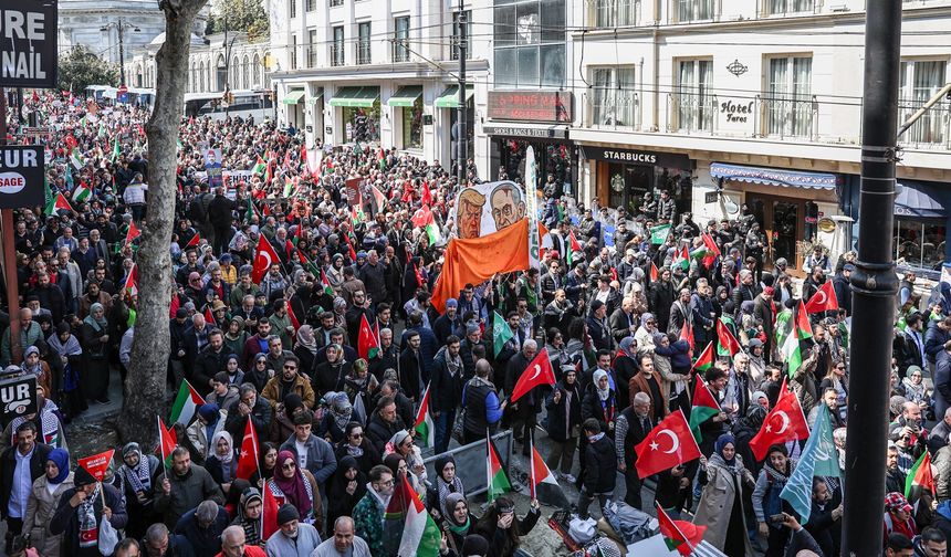 "Anadolu'dan Meclis'e, Meclis'ten Gazze'ye" Yürüyüşü Ankara'da Başladı (CANLI)