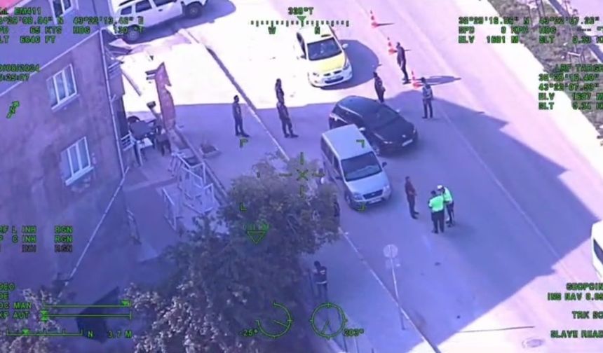 Van’da helikopter destekli uygulamada 5 aranan şahıs yakalandı